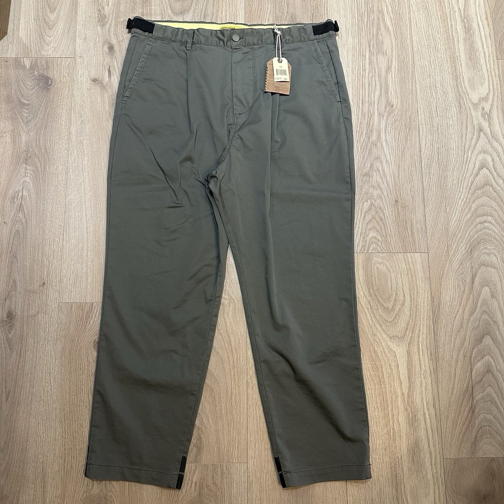 Descendants Of Thieves Boxer Fit Cargo Pants Men's Green Sz 38 Adj Waist Strap